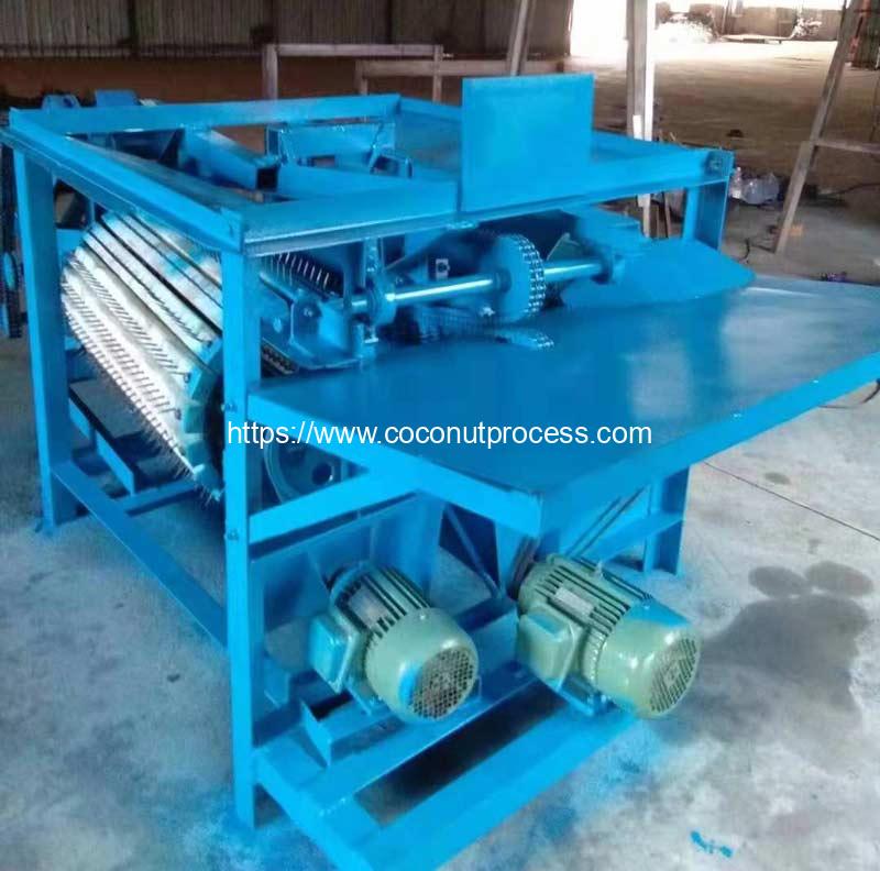 Automatic Palm Tree Bristle Fiber Making Machine - Coconut Dehusking ...