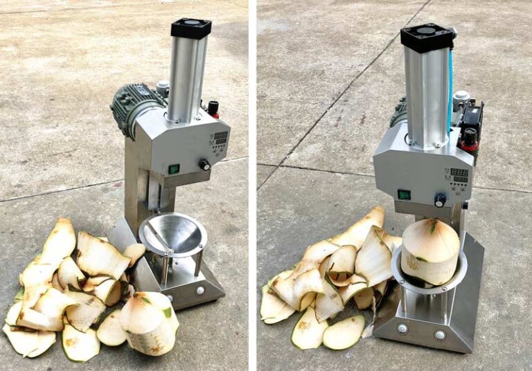 Automatic Fresh Green Coconut Peeling Machine Coconut Dehusking