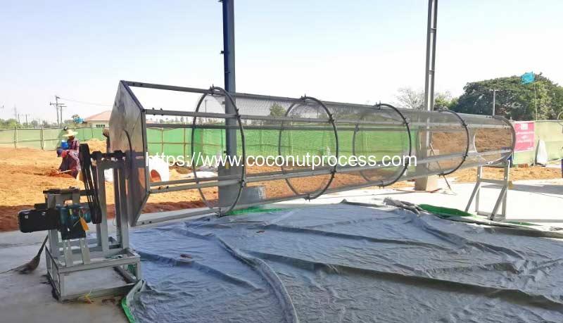 Automatic-Coconut-Fiber-Coir-Making-Production-Line-Seive-for-Indonesia-Customer