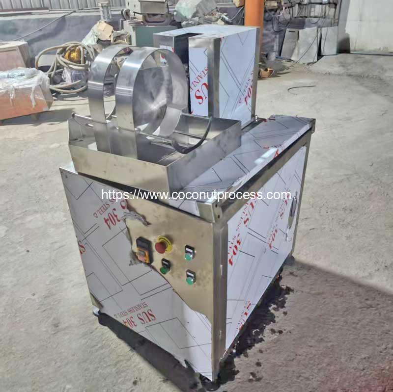 Automatic-Coconut-Half-Dividing-Cutting-Machine-Ready-Delivery-for-Guyana-Customer